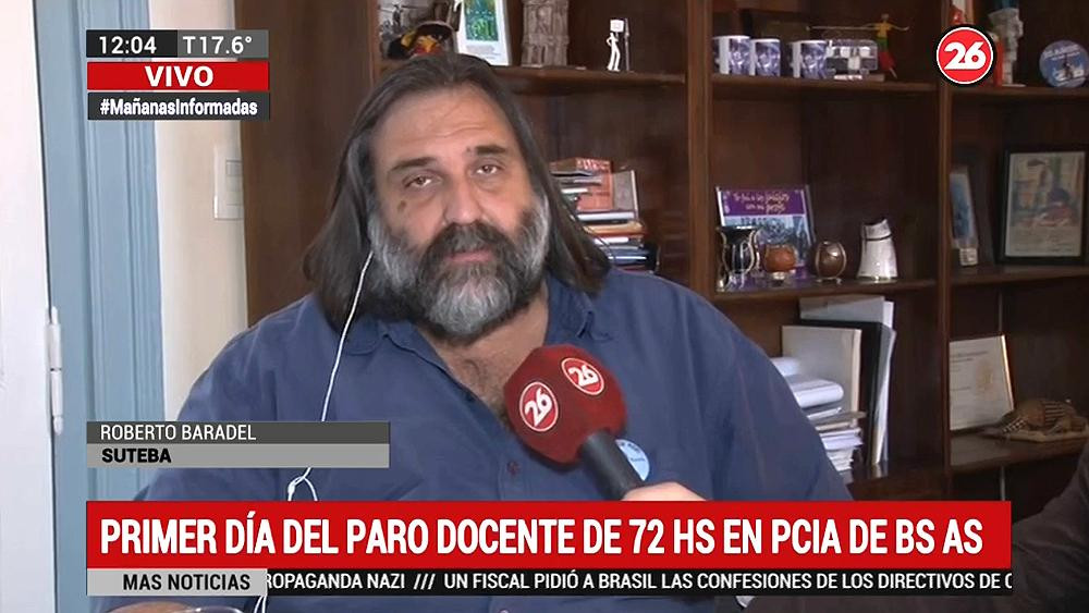 Roberto Baradel - Paro docente - Educación - Canal 26