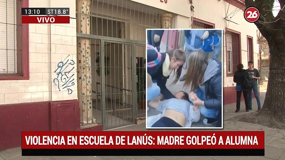 Violencia en escuela de Lanús - Madre golpeó a alumna