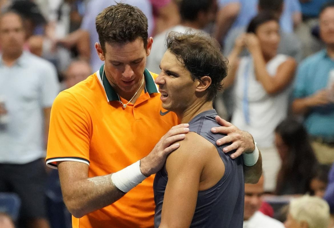 Del Potro y Nadal -- US Open Agencia NA