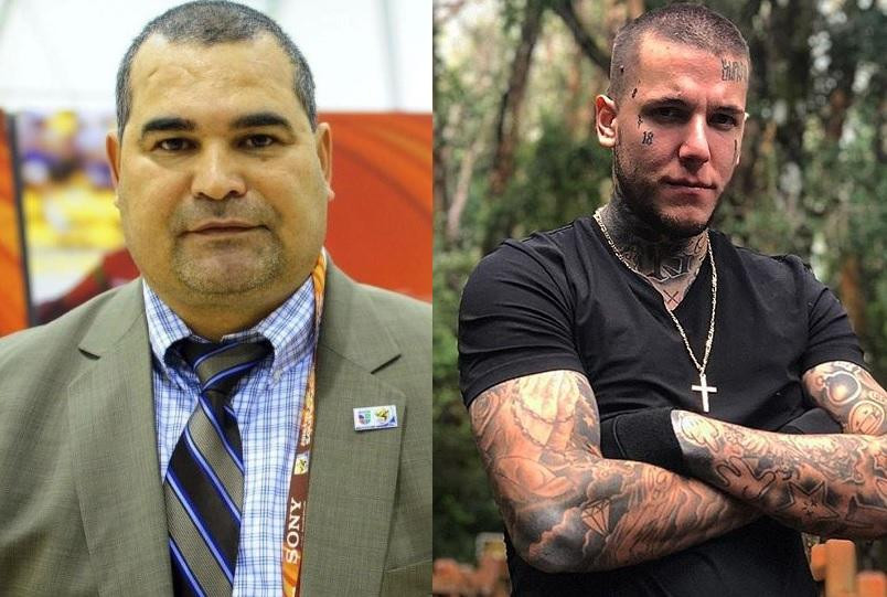 José Luis Chilavert y Alexander Caniggia