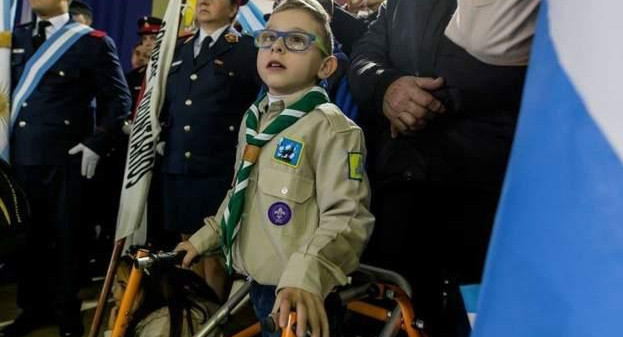 Ignacio Maujo, niño con parálisis cerebral
