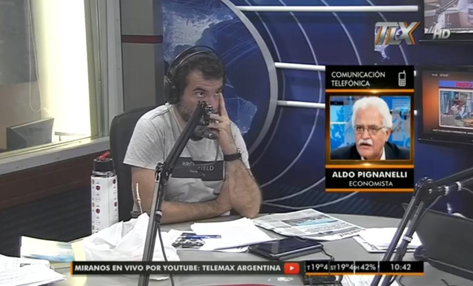 Aldo Pignanelli, tras salida de Luis Caputo (Radio Latina)