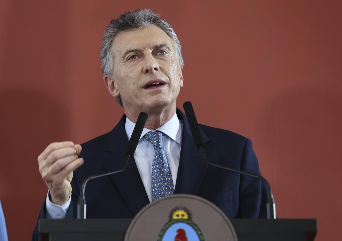 Mauricio Macri conferencia de prensa en Casa Rosada - NA