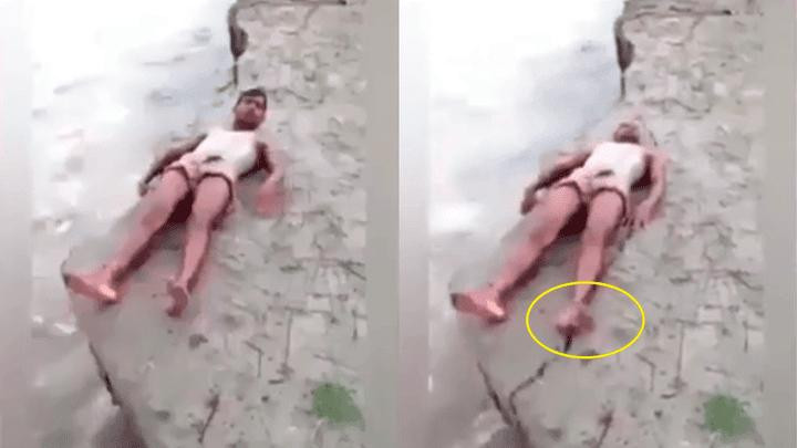 Video viral: sensual selfie en la playa