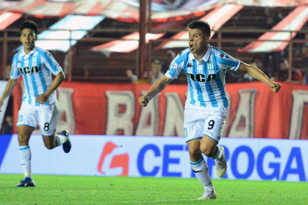 Festejo de Racing - Cristaldo