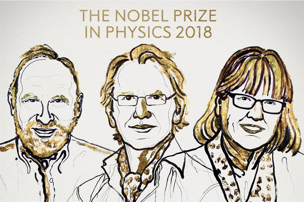Gandores del premio Nobel de Física 2018