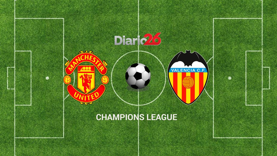 Champions League - Manchester united vs. Valencia - Deportes