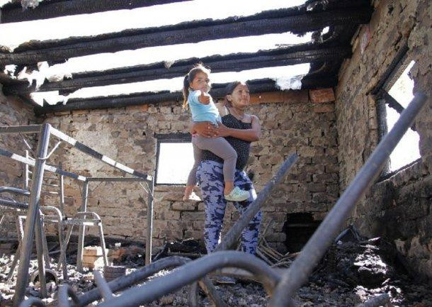 Imagen de Jesús en el incendio de Ullum, San Juan