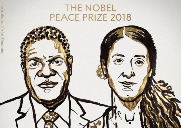 Denis Mukwege y Nadia Murad, premio Nobel de la Paz 2018 (Niklas Elmehed)