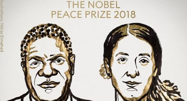 Denis Mukwege y Nadia Murad, premio Nobel de la Paz 2018 (Niklas Elmehed)