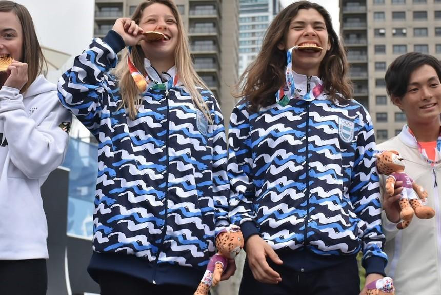 Juegos Olímpicos de la Juventud, ciclismo, Roth e Iriartes medalla dorada en BMX Freestyle