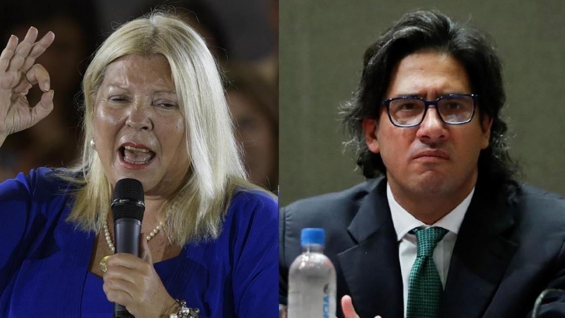 Elisa Carrió y Germán Garavano