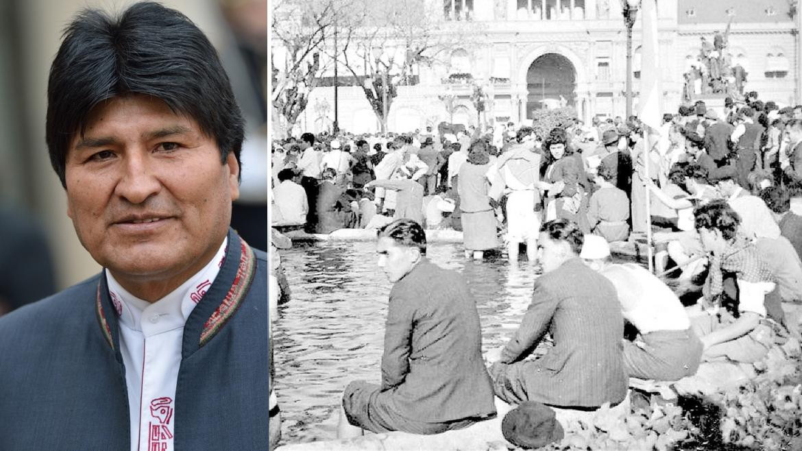 Evo Morales, 17 de octubre, Día de la Lealtad peronista, política