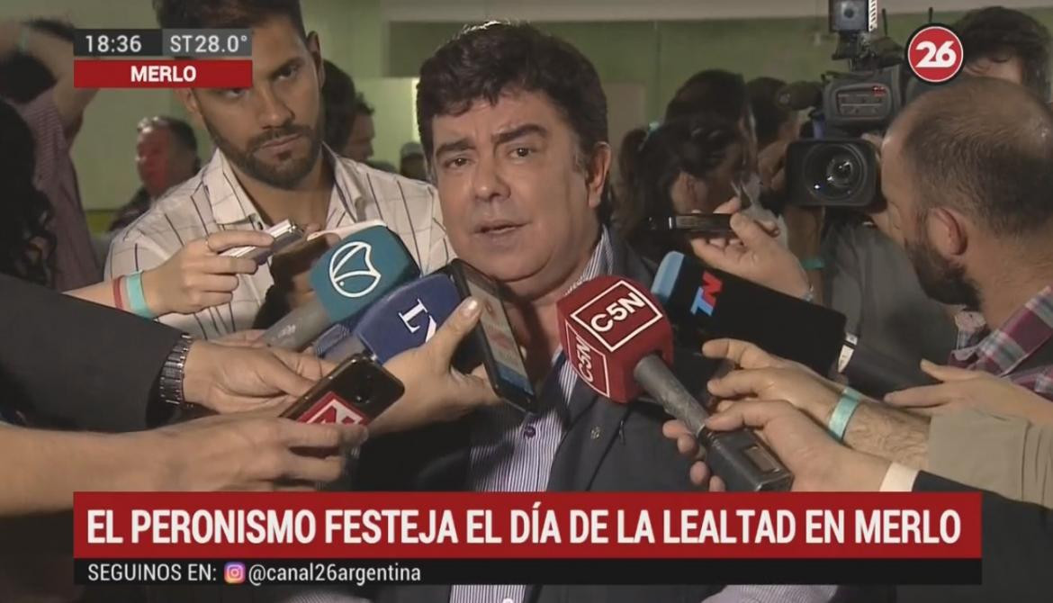 Fernando Espinoza, Día de la Lealtad Peronista, Merlo, 