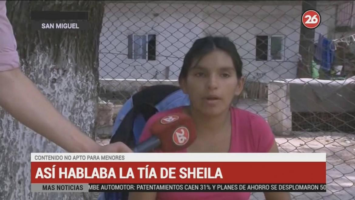 Así hablaba la tía de Sheila durante su desaparición (Canal 26)