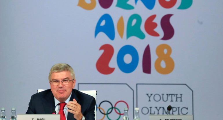 Thomas Bach en Juegos Olímpicos de la Juventud 2018 (Reuters)