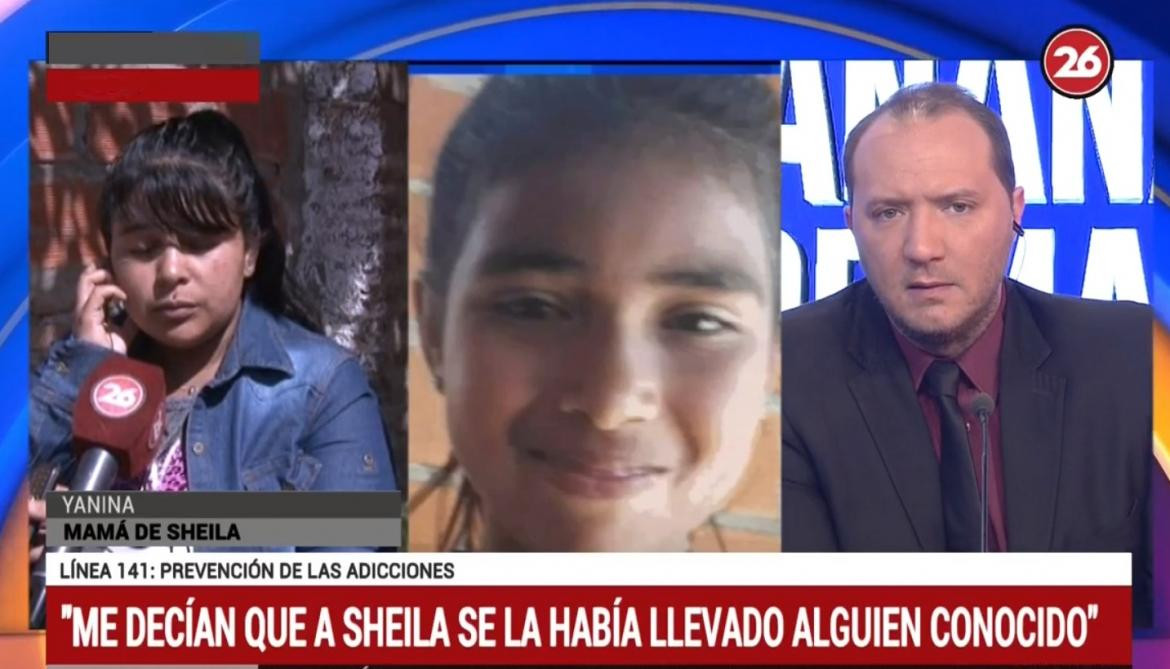 Yanina, madre de Sheila (Canal 26)