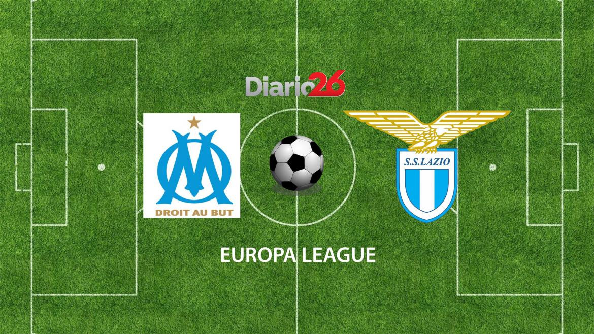 Olympique de Marsella vs. Lazio, Europa League, fútbol, deportes