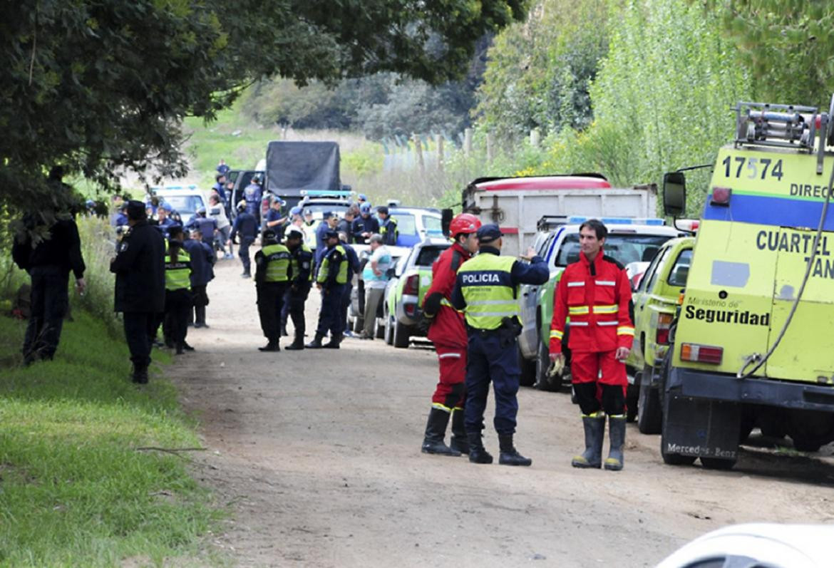 Búsqueda de Jorge Bustamante en Tandil, rastrillajes, policiales, NA