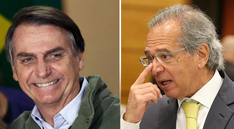 Jair Bolsonaro y Paulo Guedes