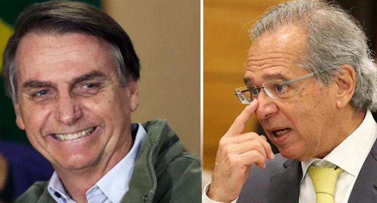 Jair Bolsonaro y Paulo Guedes