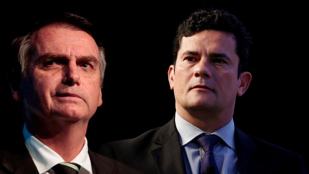 Jair Bolsonaro y Sergio Moro, Gobierno de Brasil, juez, ministro, política, internacionales