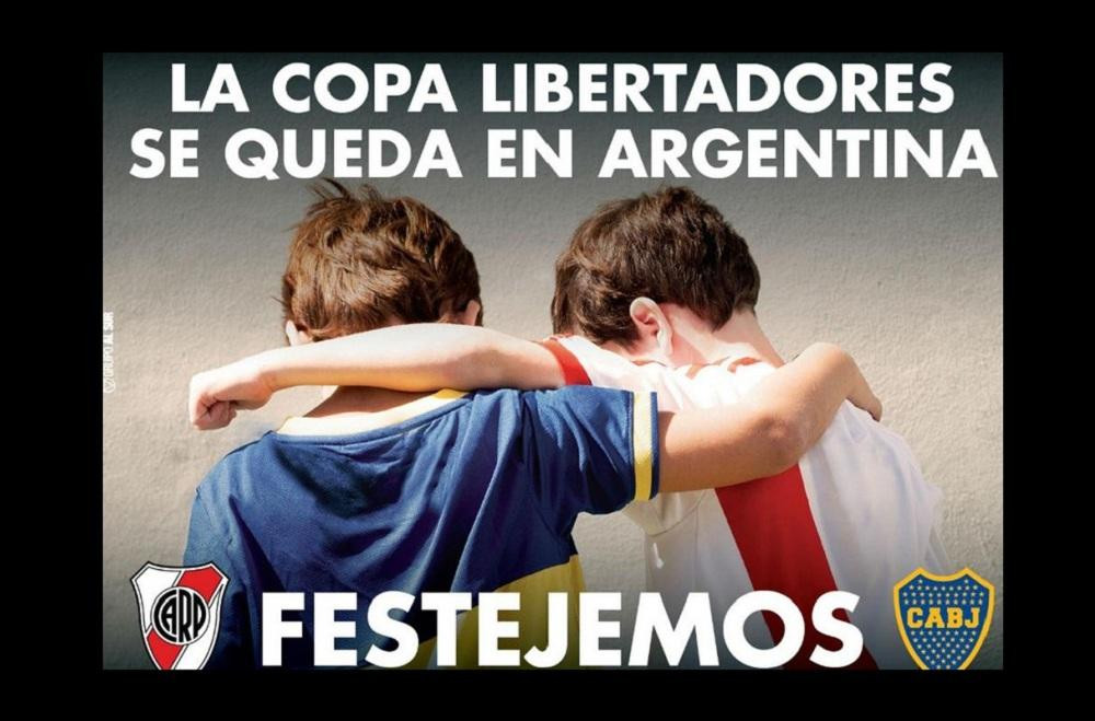 Superfinal, Copa Libertadores, River, Boca, Afiche