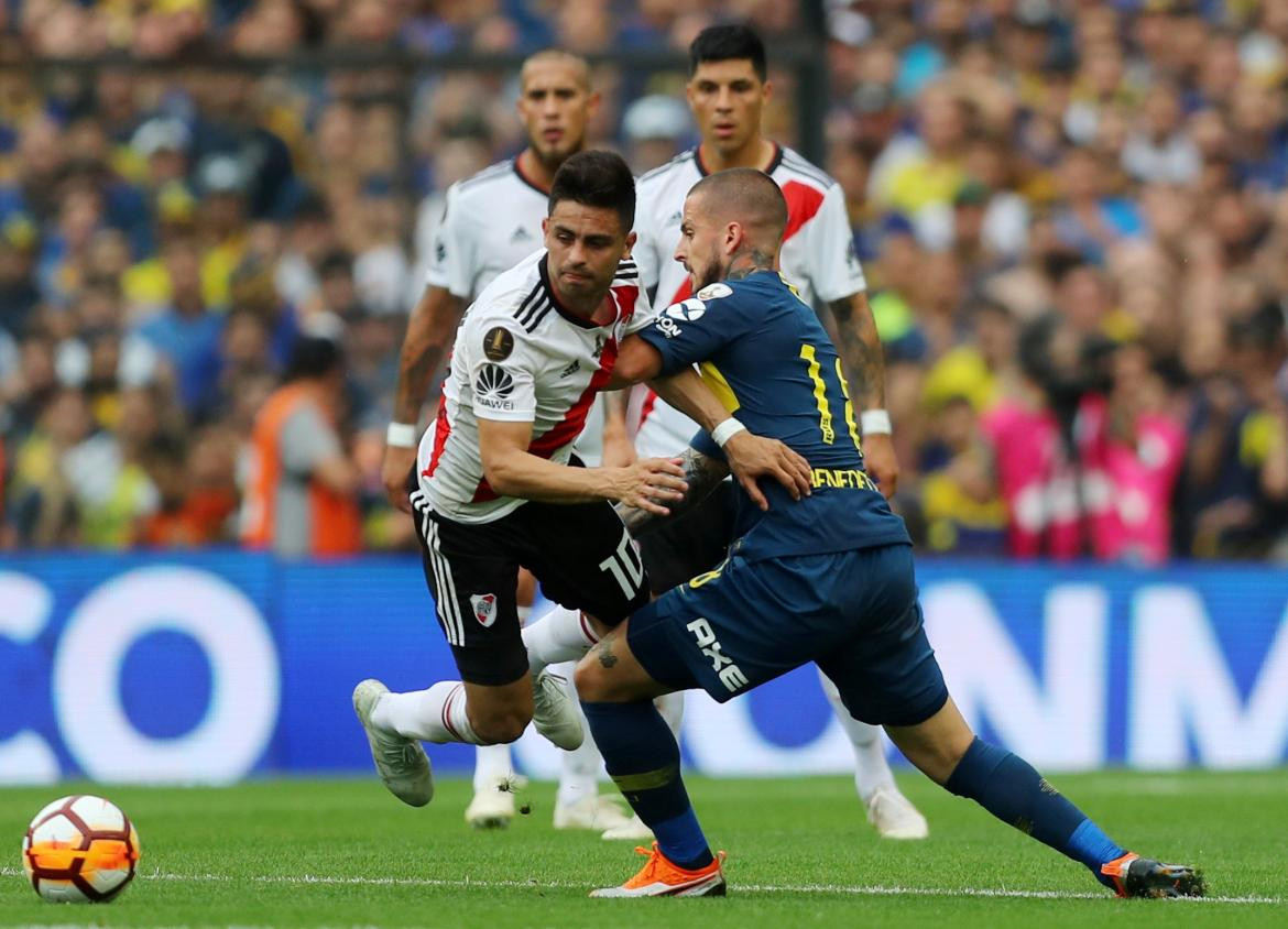 Superclásico de Copa Libertadores, Superfinal, Boca vs. River, Pity Martínez y Benedetto, Reuters