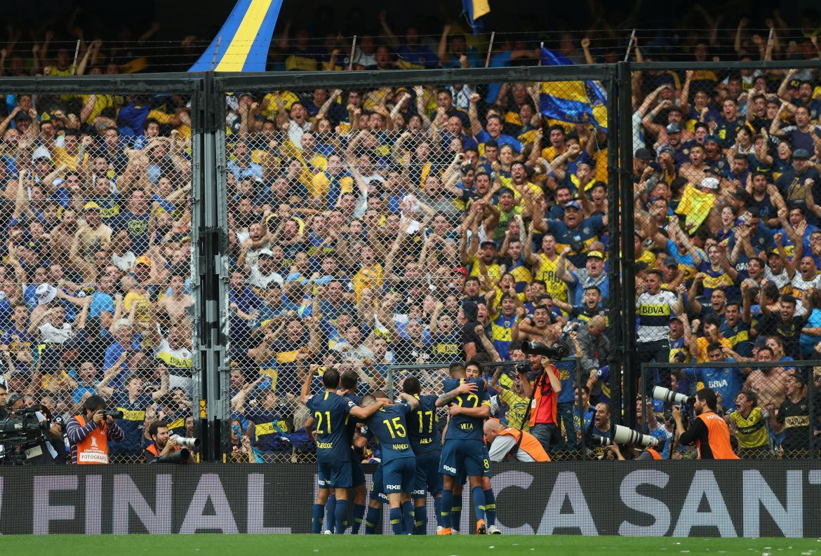 Festejo de Boca, Superclásico de Copa Libertadores, Superfinal, Boca vs. River, Reuters