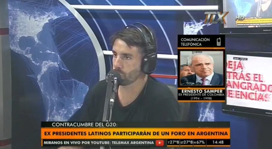 Ernesto Samper, ex presidente de Colombia, en Radio Latina