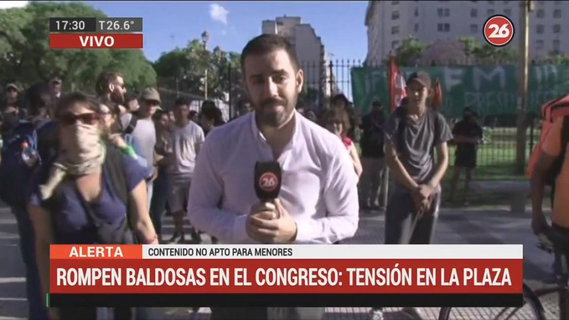 Incidentes en el Congreso, debate por el Presupuesto