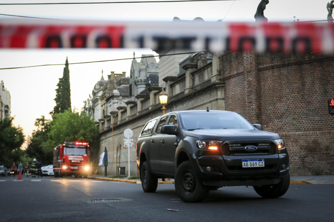 Explosión en el cementerio de la Recoleta, NA