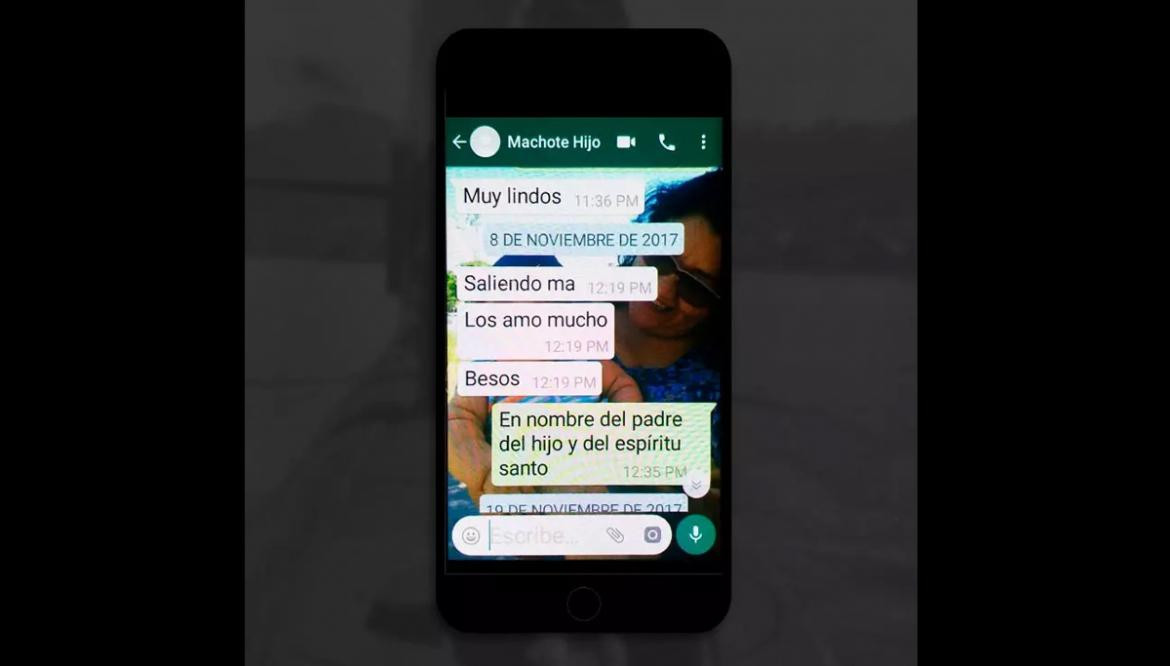 Submarino ARA San Juan - Mensaje de WhatsApp