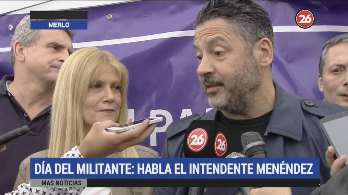 Día del Militante: Verónica Magario y Gustavo Menéndez en Canal 26