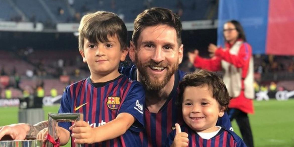 Mateo y Thiago Messi, Lionel Messi