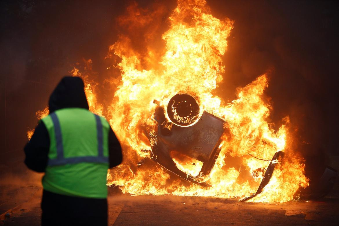 Protesta de chalecos amarillos en París, Reuters