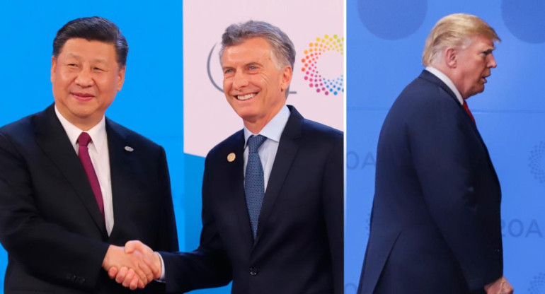 Macri, Xi Jinping, Trump