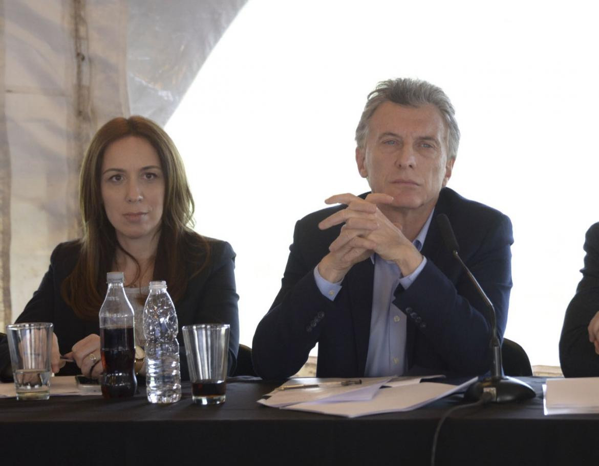 María Eugenia Vidal y Mauricio Macri - Agencia NA