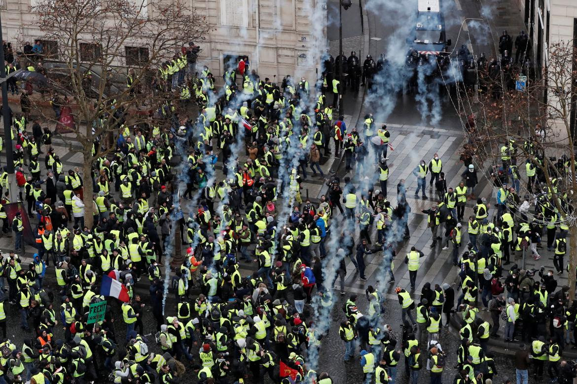 Protesta - Chalecos amarillos en París Reuters