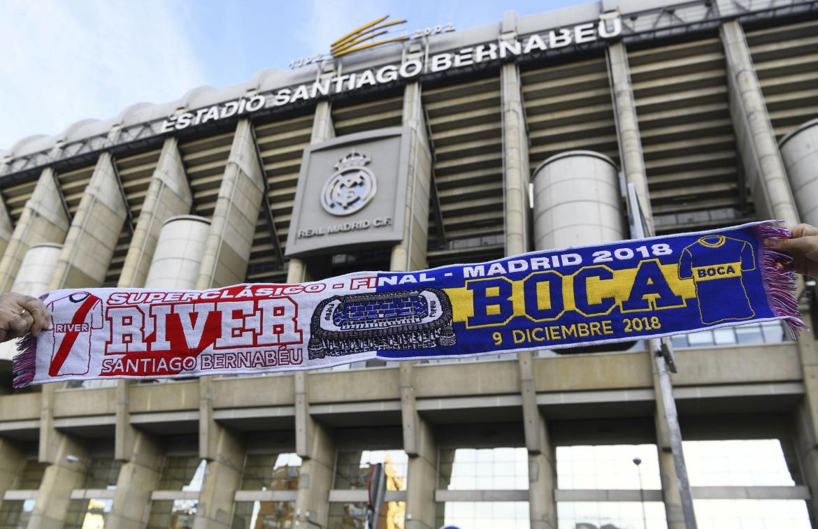 Superfinal de Copa Libertadores entre Boca y River en el Santiago Bernabéu (Reuters)