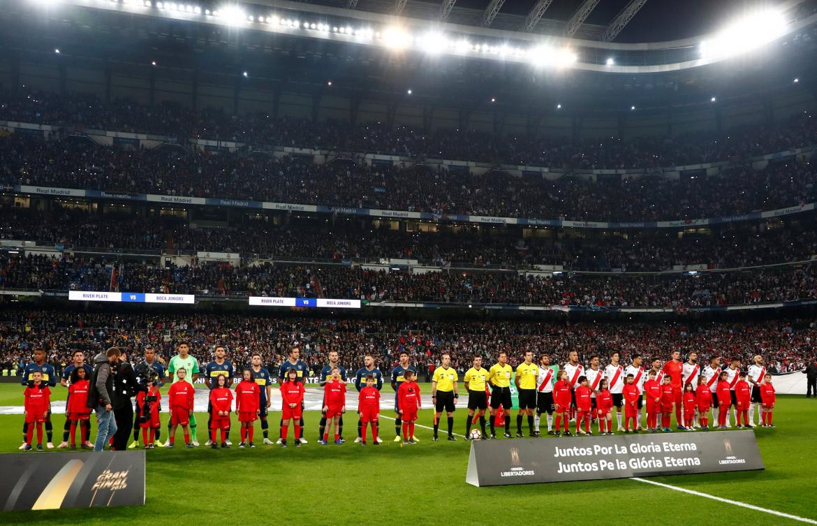 Copa Libertadores, Superfinal, Boca, Reuters, Himno Nacional Argentino