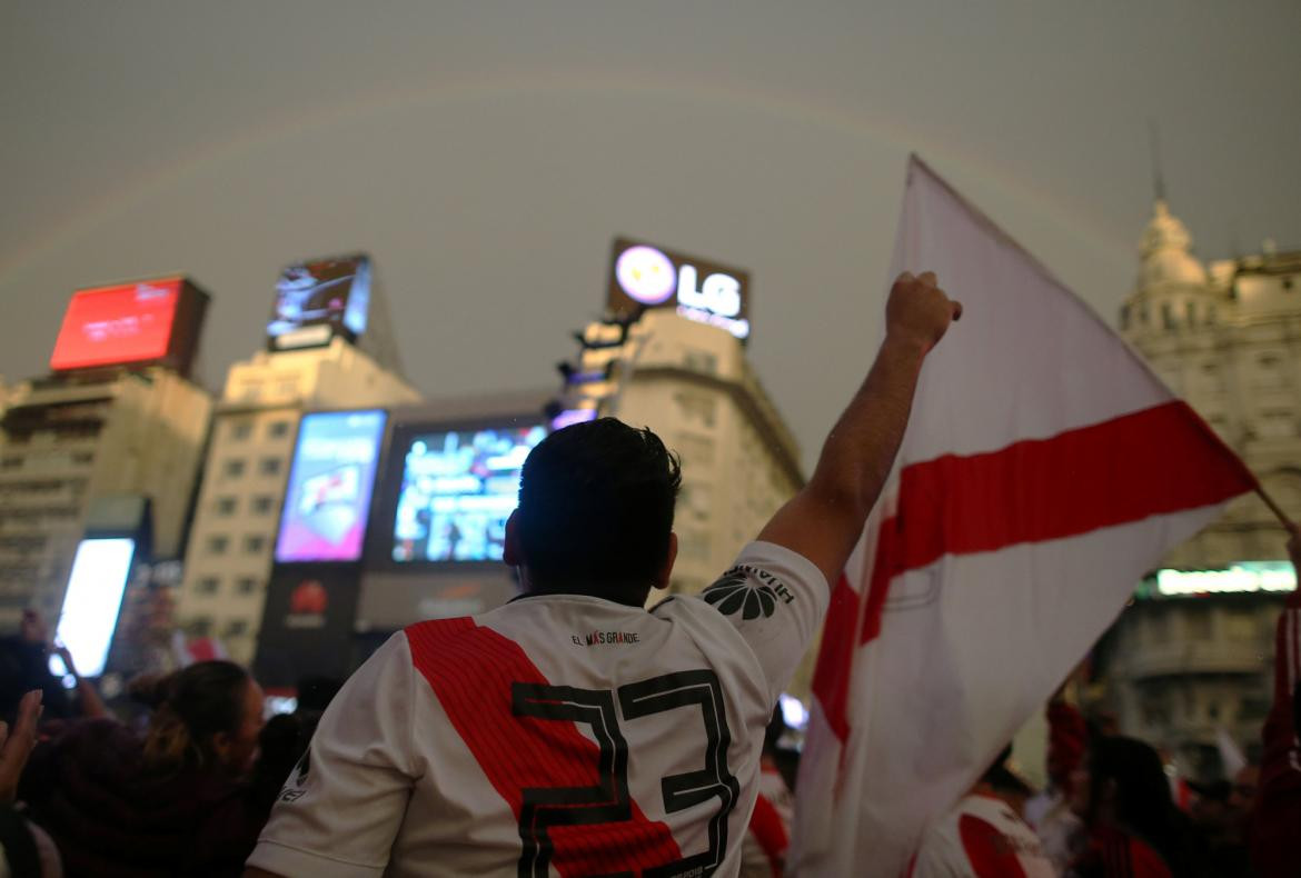 El Obelisco de rojo y blanco, los festejos de River Campeón de la Libertadores