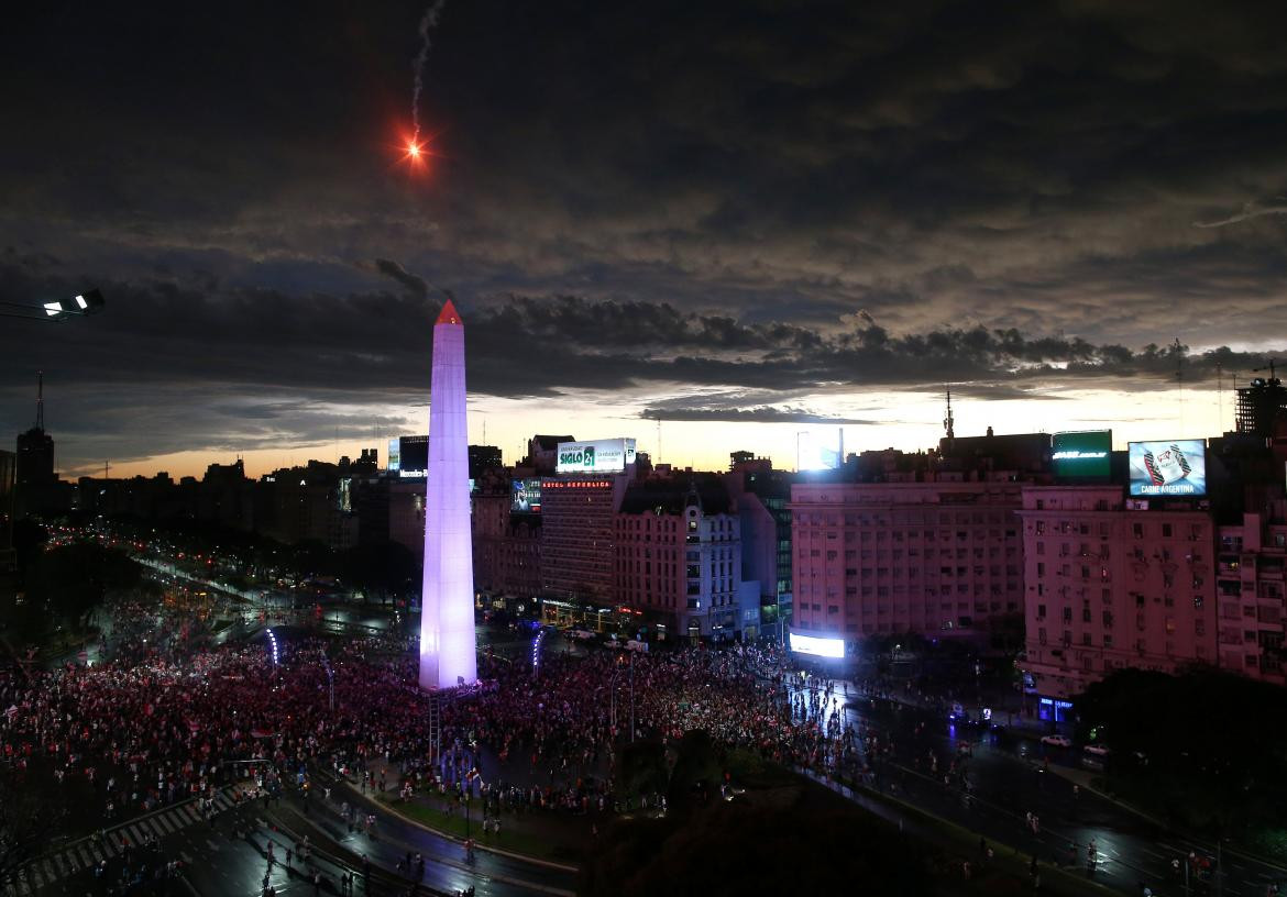 River, festejos en el Obelisco, Libertadores 2018, Reuters