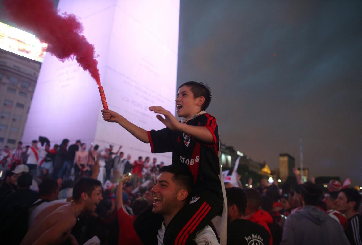 River, festejos en el Obelisco, Libertadores 2018, Reuters