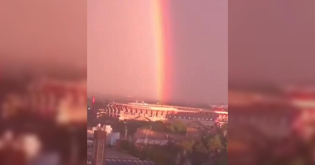 Video viral: River ganó la Libertadores y el arco iris entró al Monumental 
