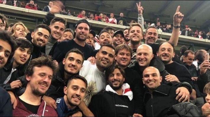 FESTEJOS EX JUGADORES DE RIVER