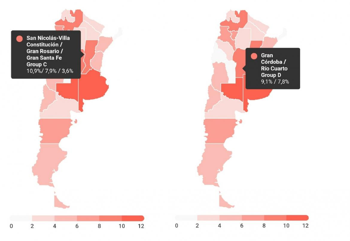 Mapa desocupación Argentina (Foto 2)