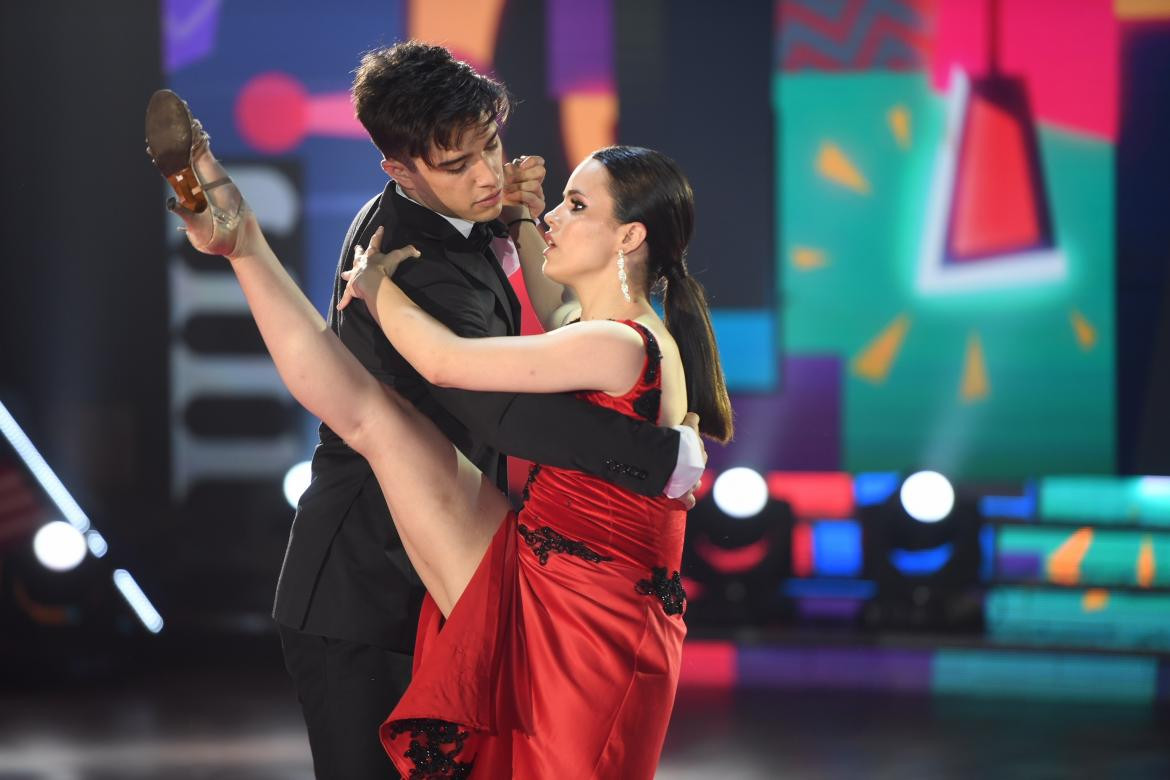 Julián Serrano y Sofi Morandi en el Bailando 2018 (Prensa)