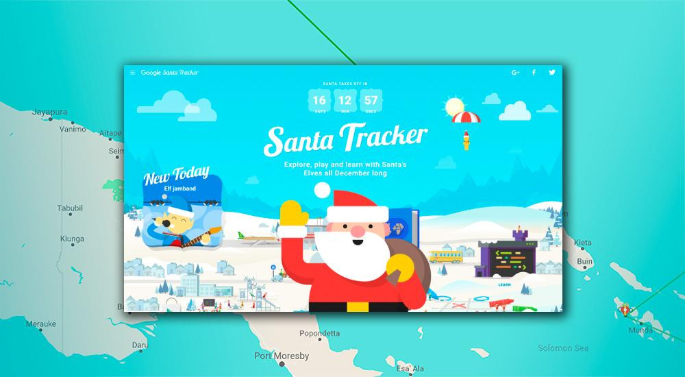 Santa Tracker, app de Google, Papá Noel, Navidad