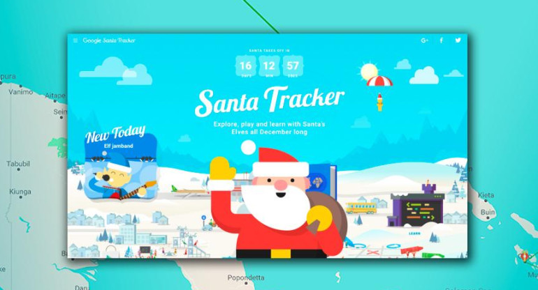 Santa Tracker, app de Google, Papá Noel, Navidad
